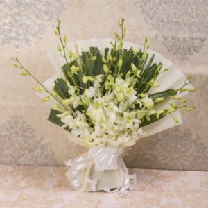 White Orchid Bouquet “Innocence, Purity & Hope”