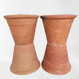 8 inch Clay Pots – Set of 4