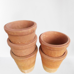 6 inch Clay Pots – Set of 5