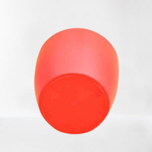 12 inch Round Plastic Planters (Red) – set of 3