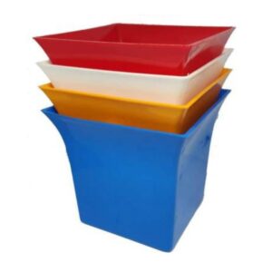 GTB Uber Plastic Pot (Multicolor) – Set of 4