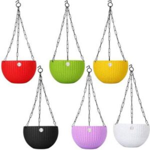 Hanging Planters/Hanging Baskets/Hanging Pots(Multicolor) – Set of 6