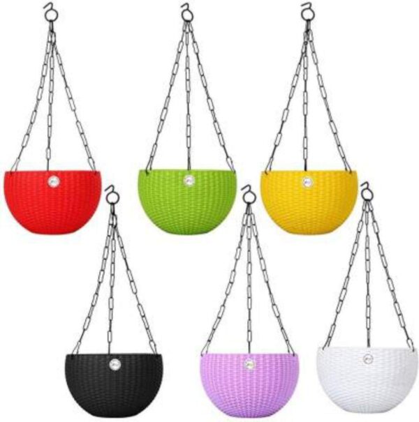 Hanging Planters/Hanging Baskets/Hanging Pots(Multicolor) - Set of 6