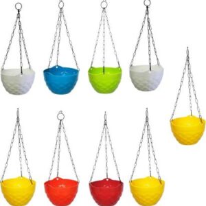 Hanging Planters/Hanging Baskets(Multicolor) – Set of 9