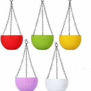 Hanging Planters/Hanging Baskets/Hanging Pots(Multicolor) – Set of 5